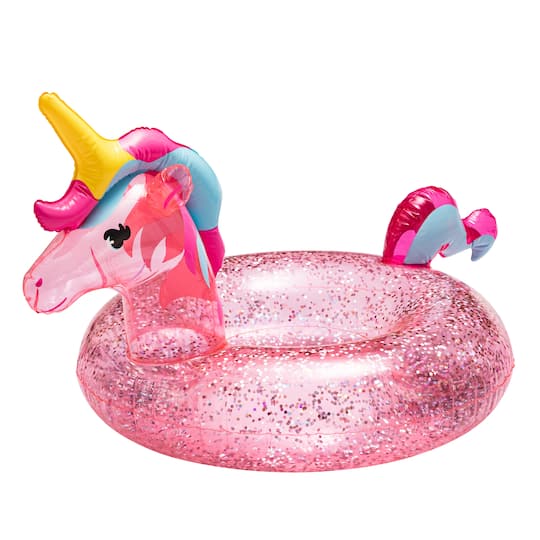 Summer Unicorn Glitter Pool Float by Creatology&#x2122;